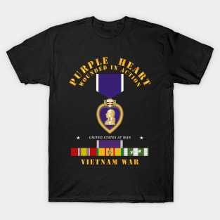 Purple Heart - WIA w VN SVC w Purple Heart Ribbon T-Shirt